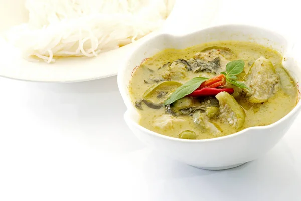 Curry Verde Con Leche Coco — Foto de Stock