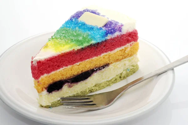 Lezzetli gökkuşağı pastasından