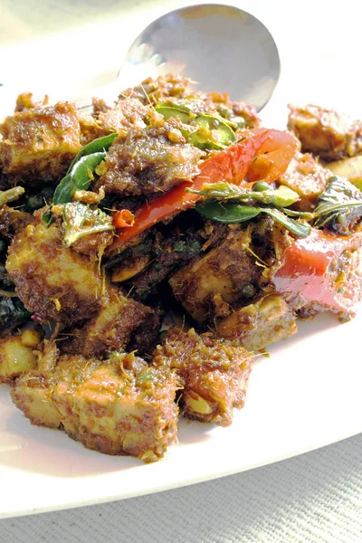 Thai Fried Spicy Pork — Stock Photo, Image