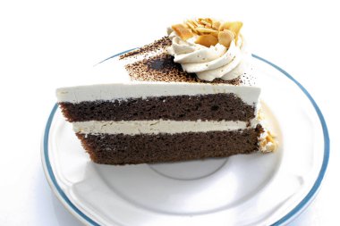 Tatlı kahve pasta plaka