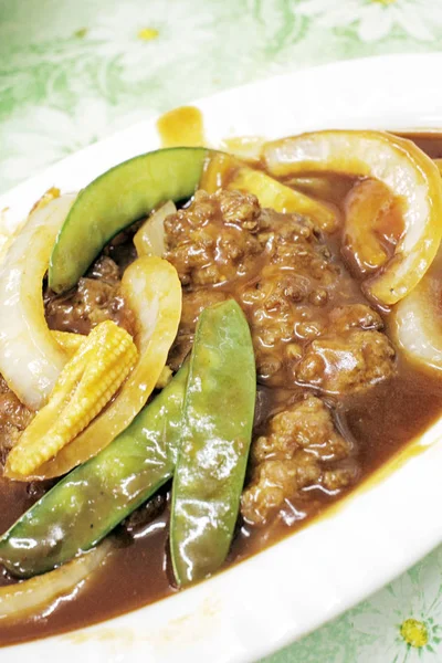 Leckerer Chinesischer Schweinebraten — Stockfoto