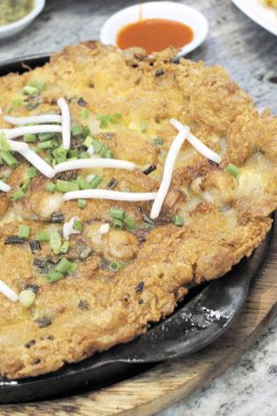 Kızarmış istiridye arka kapatmak