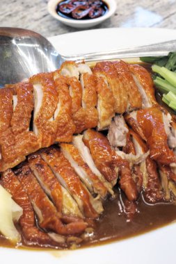 Arka plan kadar yakın ördek kızartma