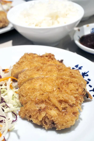 Sertés Tonkatsu Közelről Háttér — Stock Fotó