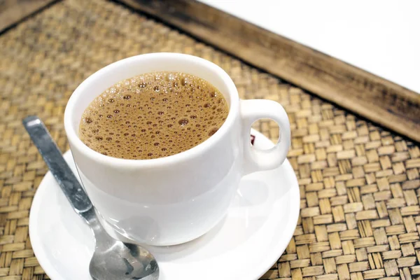 Café Caliente Taza Blanca — Foto de Stock