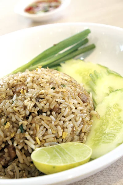 Fried Rice Sweet Pork — Stock Photo, Image