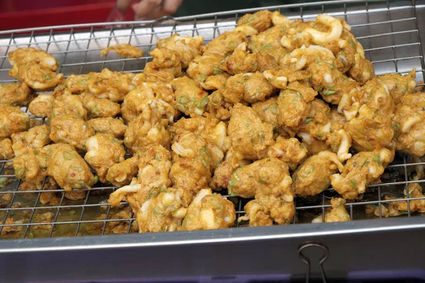 Delicious Thai Fried Squid — Stock Photo, Image