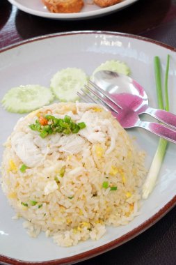 Yengeç kızarmış pilav.