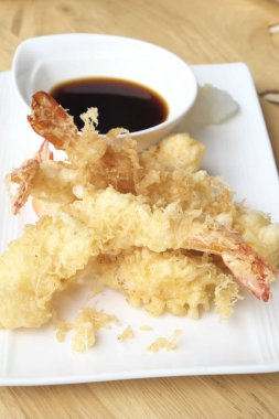 soslu karides tempura