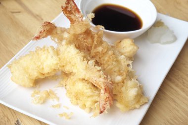 soslu karides tempura