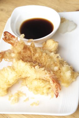 soslu karides tempura