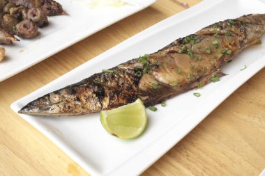 Japonya'nın ızgara balık.