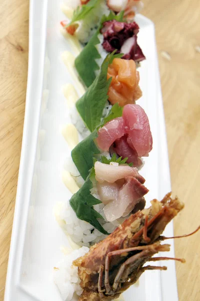 Fresh Asian Sushi Plate — Stock Photo, Image
