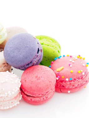 Fransızca Macaroons yakın çekim 