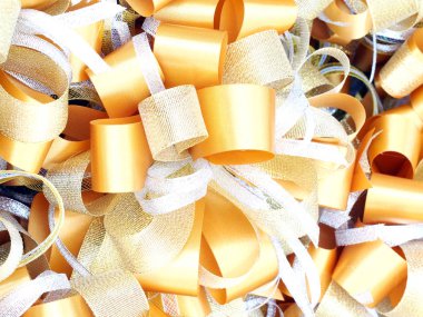 Altın yay şerit yakın çekim 