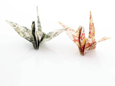 Kağıt kuş yakın çekim 