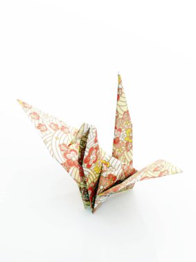 Kağıt kuş yakın çekim 