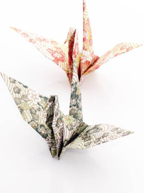 Kağıt kuş yakın çekim 