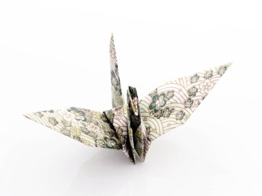 Kağıt kuş yakın çekim 