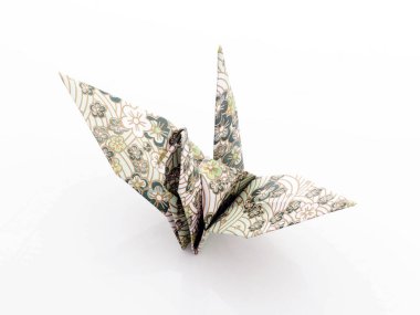 Kağıt kuş yakın çekim 