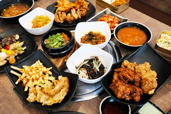 Comida Coreana Mesa — Foto de Stock