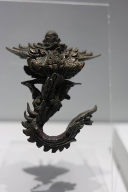 Prachinburi, Thailand - August 3, 2025: Antiques in the gallery of Prachin Buri National Museum