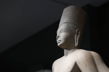 Prachinburi, Thailand - August 3, 2025: Antiques in the gallery of Prachin Buri National Museum