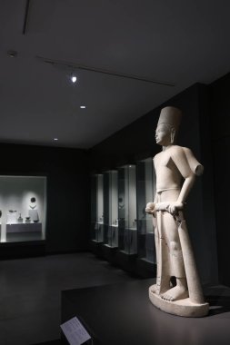 Prachinburi, Thailand - August 3, 2025: Antiques in the gallery of Prachin Buri National Museum