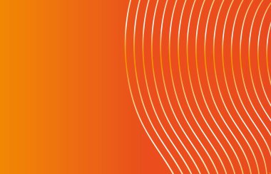  Turuncu arkaplandaki beyaz dalgaların gösterimi