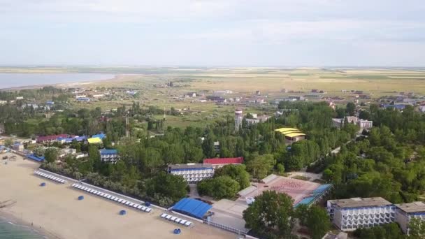 Aerial View Children Health Camp Aan Zwarte Zee — Stockvideo