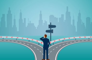 Yol ayrımında duran işadamları