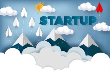 Kağıt uçak hedefe kadar hedef için rekabet başarı hedefine gitmek