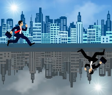 İşadamları rekabeti hedefe gider. kavramı 