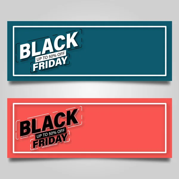 Black Friday Banner Design Template Vector Illustration — Stock Vector