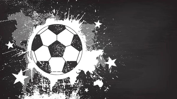 Grunge Αφηρημένη Ποδόσφαιρο Φόντο Παγκόσμιο Χάρτη Και Σκόνη Σωματιδίων Για — Διανυσματικό Αρχείο