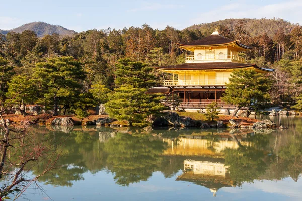 Kinkakuji Tapınağı Rokuon Tapınağı Kyoto Japonya Altın Köşk Manzaralı — Stok fotoğraf