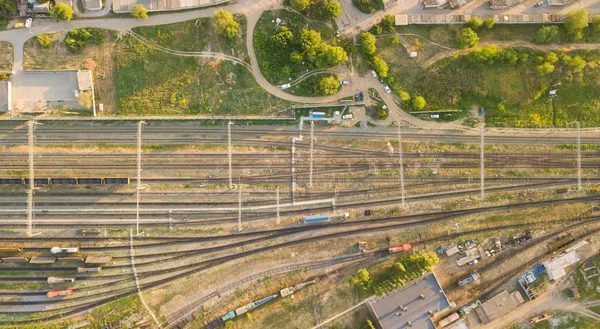 Drone'dan tren istasyonu nun üstü