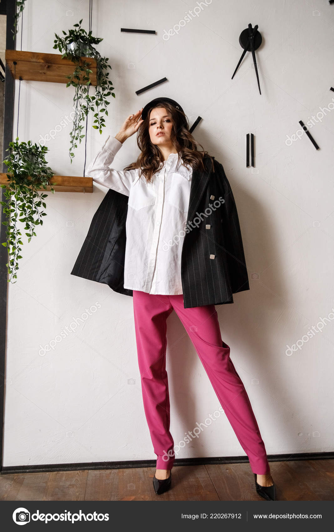 white shirt and pink pants