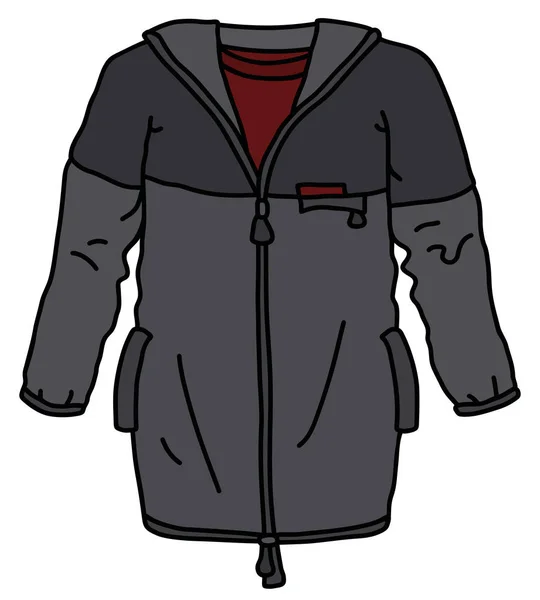 Chaqueta Deportiva Caqui Oscura — Vector de stock