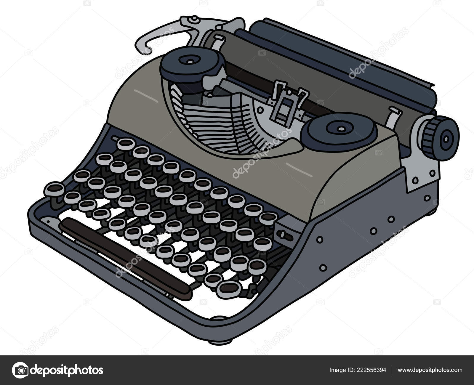 Cartoon typewriter Vector Art Stock Images | Depositphotos
