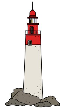 Eski taş deniz feneri
