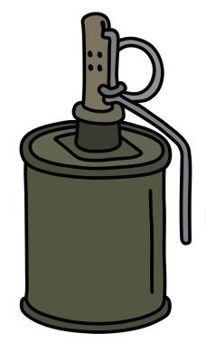 Eski haki saldırgan el bombası