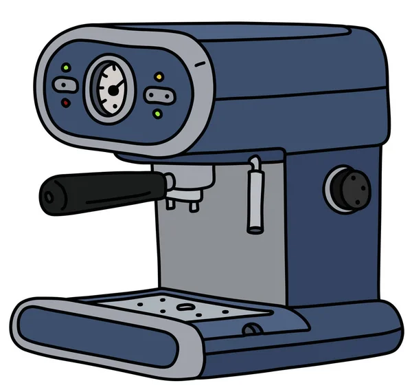 Cafetera Espresso Eléctrica Azul — Vector de stock