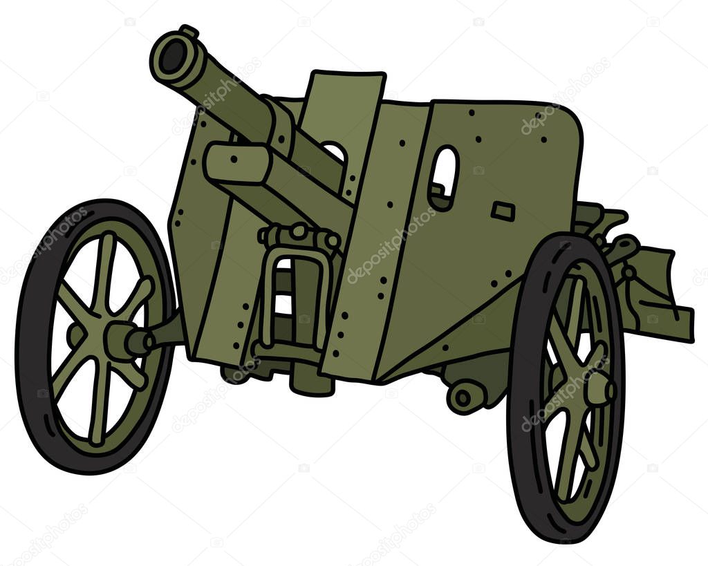 The vintage khaki field cannon