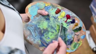 Yağlı boyalarla eşleşen palet rengi