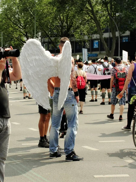 Berlin Niemcy Lipca 2017 Dzień Ulicy Christopher Berlinie Prawa Lgbt — Zdjęcie stockowe