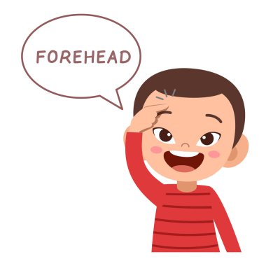 çocuk işaret vücut parçası vektör