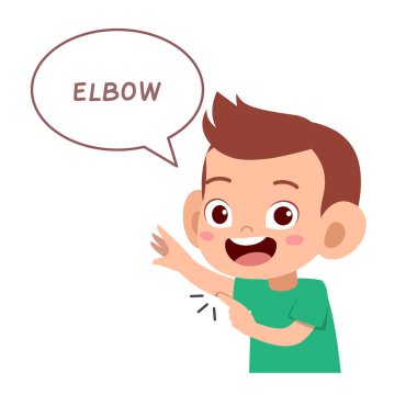 çocuk işaret vücut parçası vektör