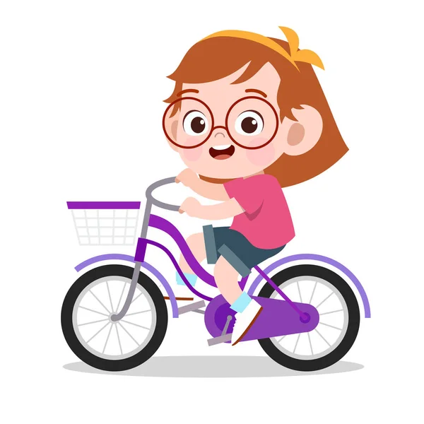 Ευτυχισμένο παιδί σπορ ποδήλατο απεικόνιση διάνυσμα — Διανυσματικό Αρχείο