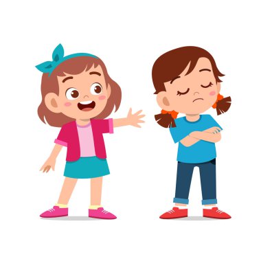 çocuklar arkadaşı ile kavga tartışmak